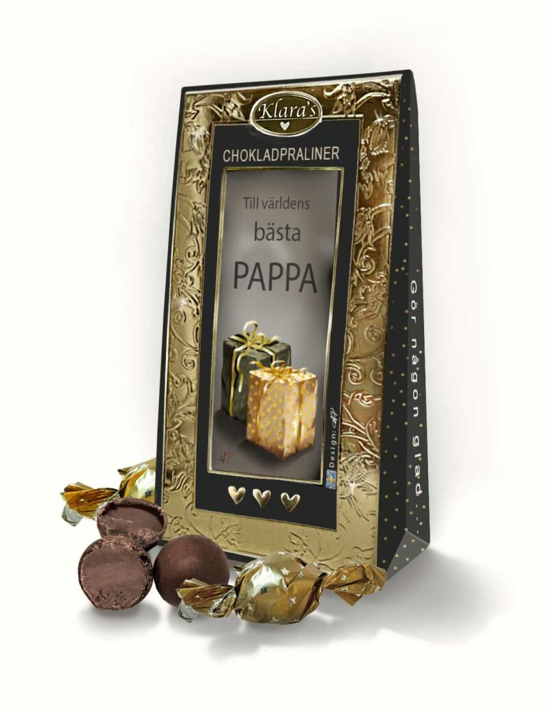Chokladpraliner till pappa från Klara´s Goda Presenter.
